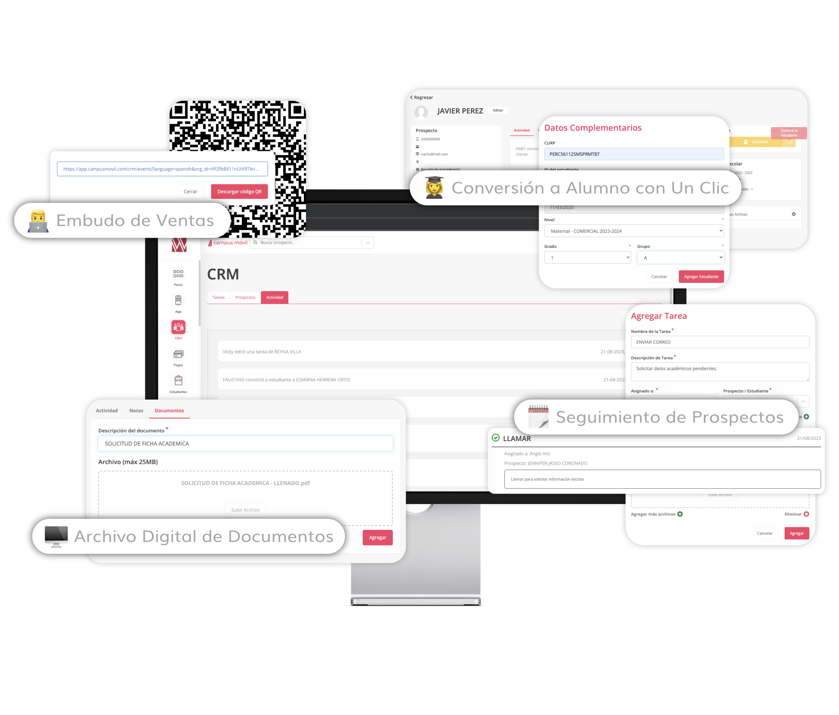 CRM de Campus Móvil para escuelas